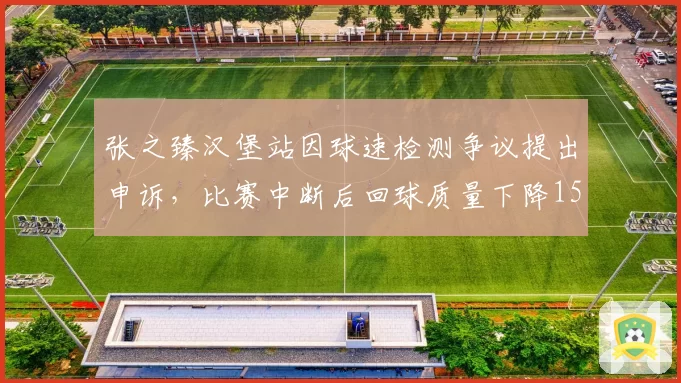 张之臻汉堡站因球速检测争议提出申诉，比赛中断后回球质量下降15%